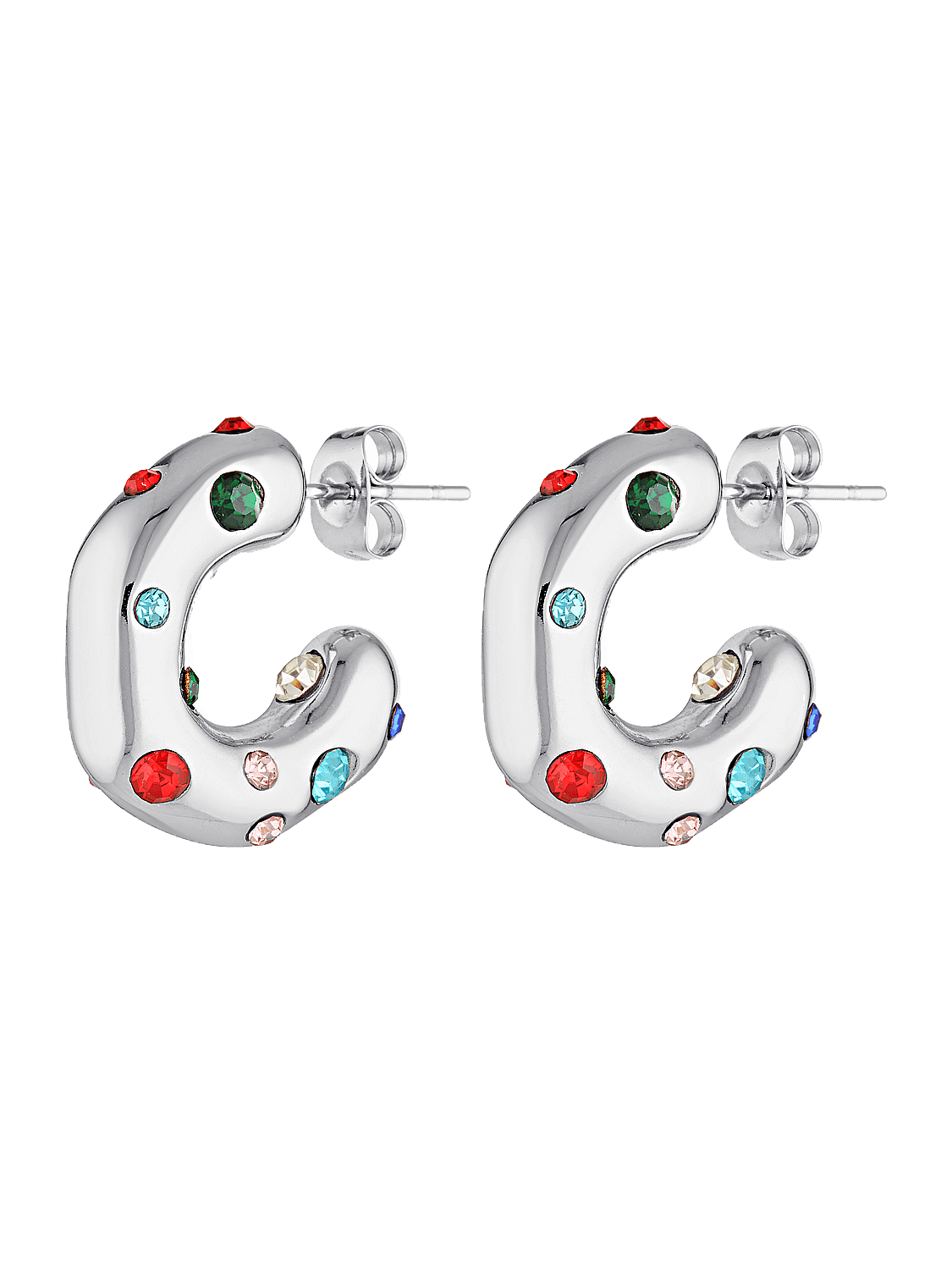 Serafina Carnival Hoops - Vrolijke Kleurenpracht En Trendy Elegantie