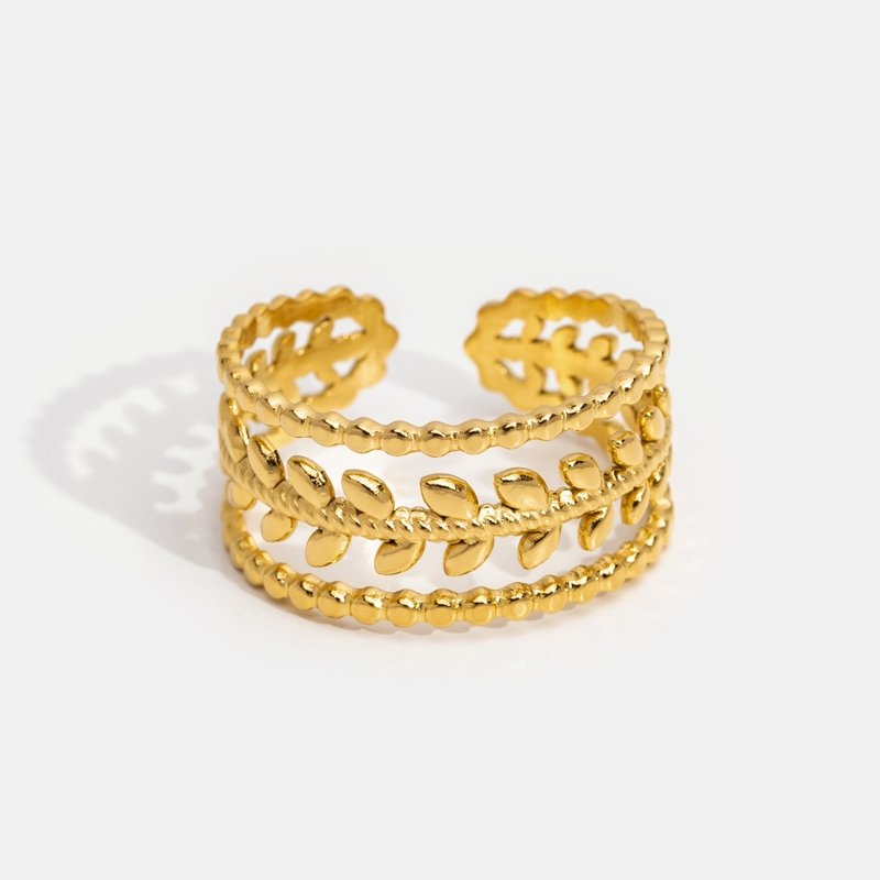 Ring met Gouden Bladeren | One-Size