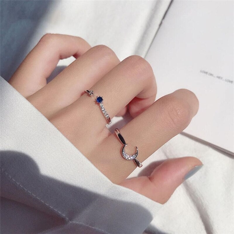 Midnight Sky Ring Set | One-Size
