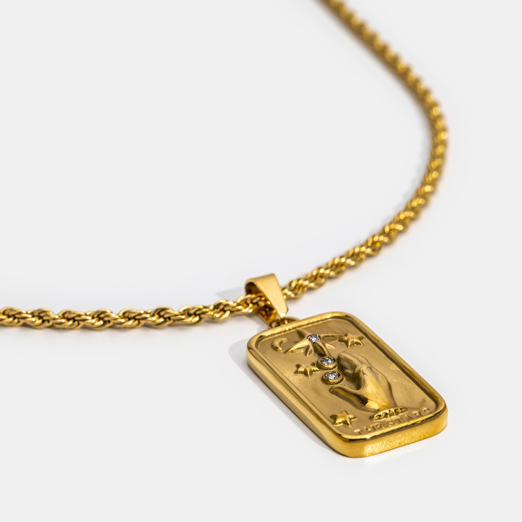 Ketting met 'The Star' Tarot Kaart Hanger