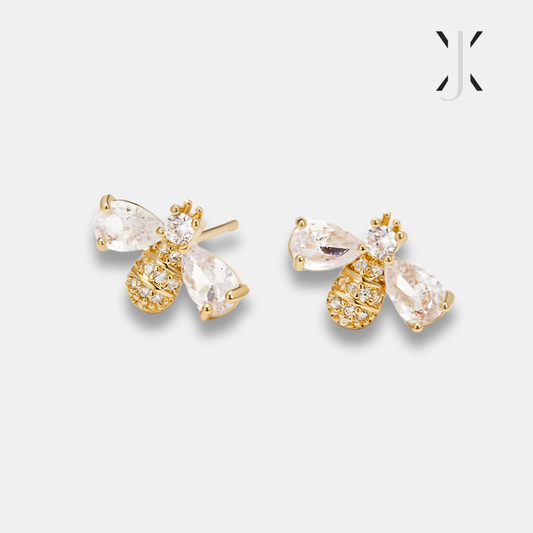 Crystal Bee Oorbellen