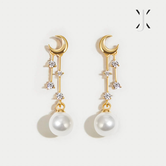 Moon Pearl Oorbellen
