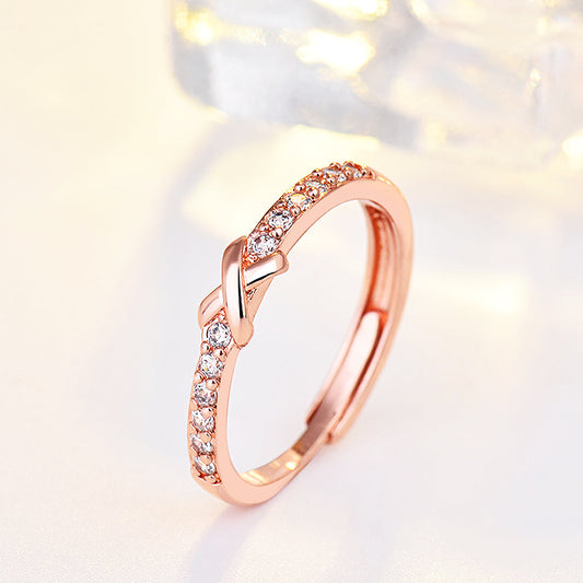 Lotte Verstelbare Ring - Verguld met Roségoud