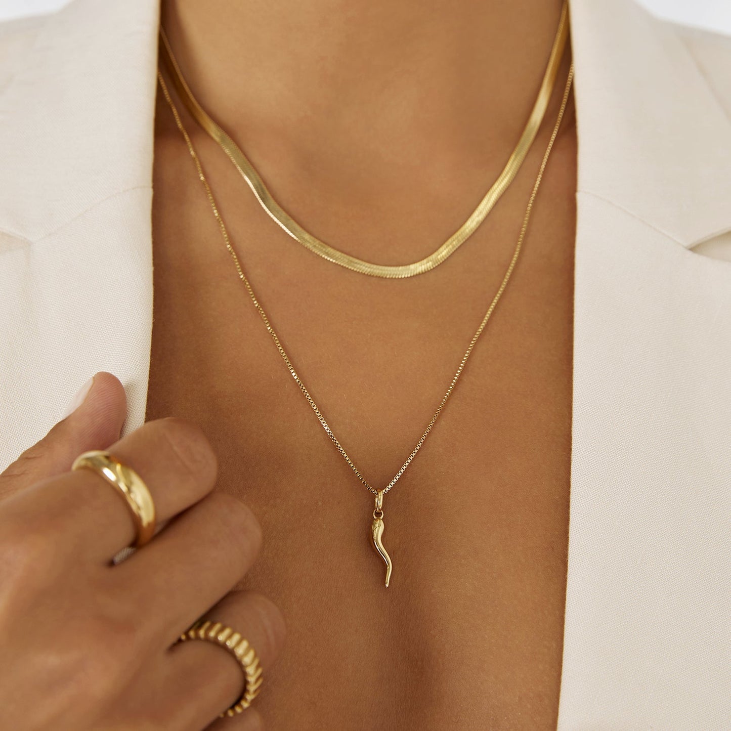 Chili Gouden Charm Ketting