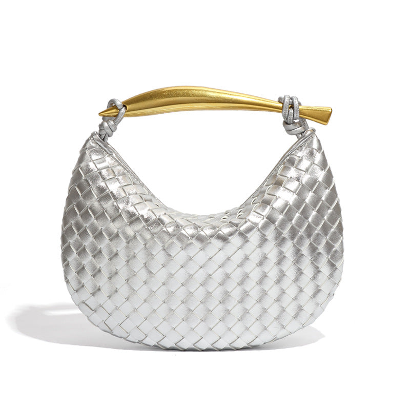 Genevieve Handgeweven Tas - Vegan Leer / Polyester - Luxe Ambachtelijke Tas