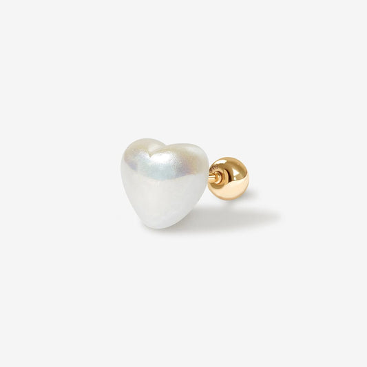 Lana Parel Hart Piercing - Enkele Oorring - Romantisch en Verfijnd