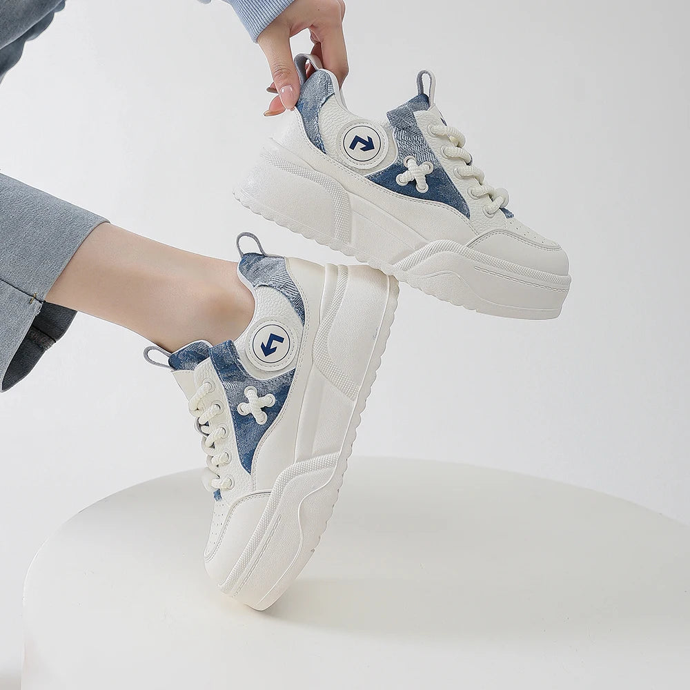 NOYA - Patchwork Platform Sneakers