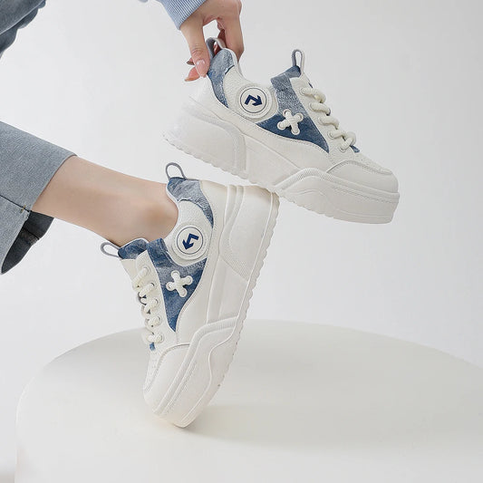 NOYA - Patchwork Platform Sneakers
