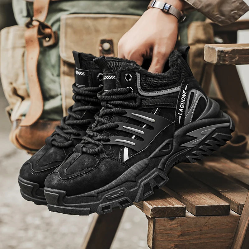 WINTERWALK - Heren warme hoge top schoenen voor de winter-4