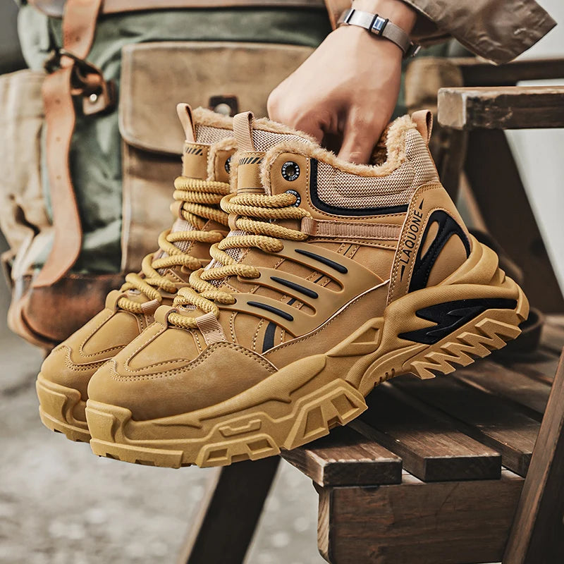 WINTERWALK - Heren warme hoge top schoenen voor de winter-3