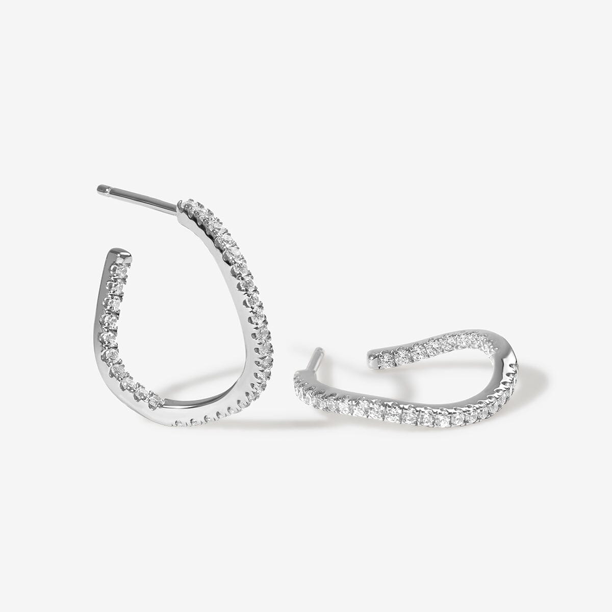Esme Mini Hoop Oorbellen - Kristal