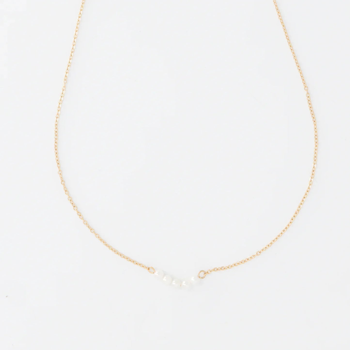 Ketting met 5 Kleine Parels