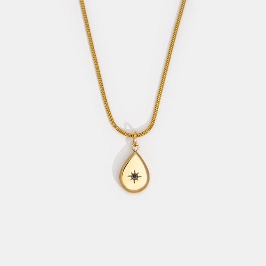 Gouden Teardrop Ketting